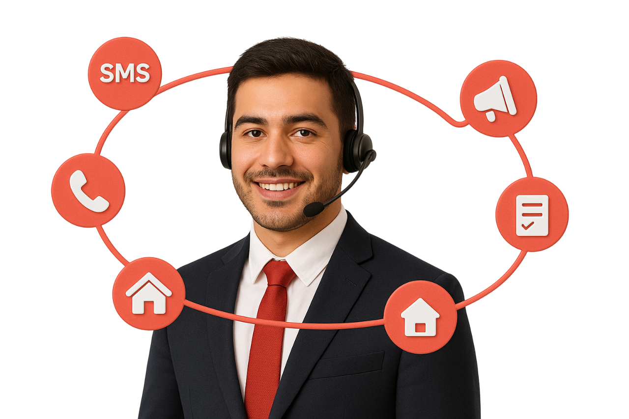 Virtual assistant with icons